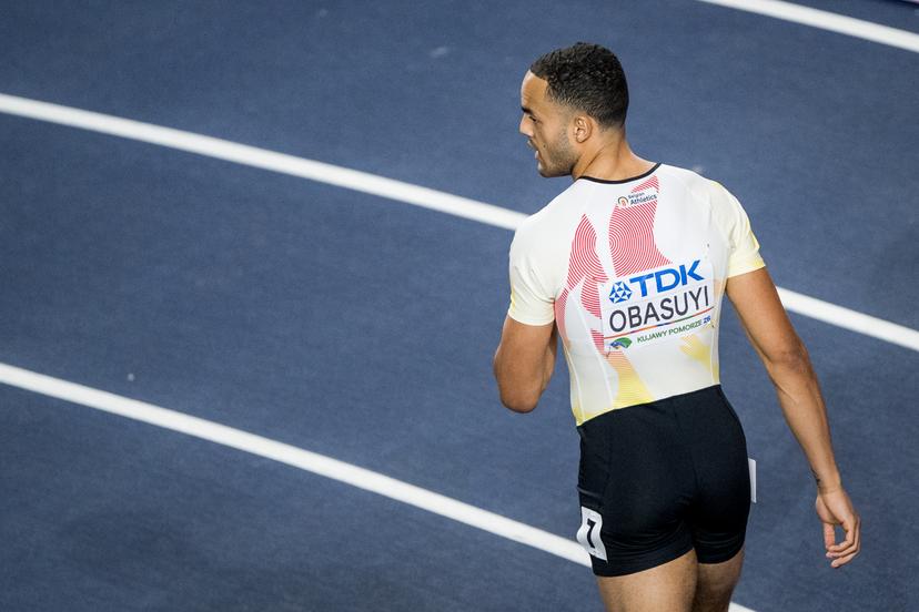 Belgian Michael Obasuyi pictured after the second day of the World Athletics Indoor Championship in Torun, Poland on Saturday 21 March 2026. The championships take place from 20 to 22 March. BELGA PHOTO JASPER JACOBS