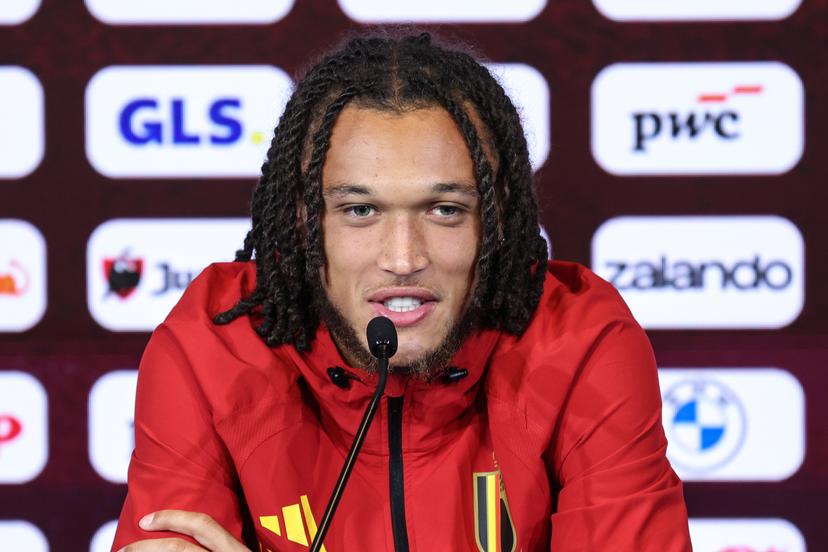 Belgium's Diego Da Silva Moreira pictured during a press conference of Belgian national soccer team Red Devils for the 2026 FIFA World Cup, at the Proximus Basecamp in Tubize, on Thursday 04 June 2026. Red Devils will play a friendly game against Tunisia on Sathurday before leaving for the 2026 FIFA World Cup. BELGA PHOTO BRUNO FAHY