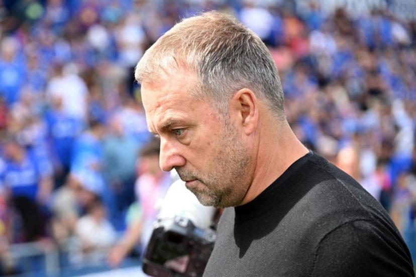 Barcelona's German coach Hans-Dieter Flick is pictured beforer the Spanish league football match between Getafe CF and FC Barcelona at the Coliseum stadium in Getafe on April 25 , 2026.  Javier SORIANO / AFP