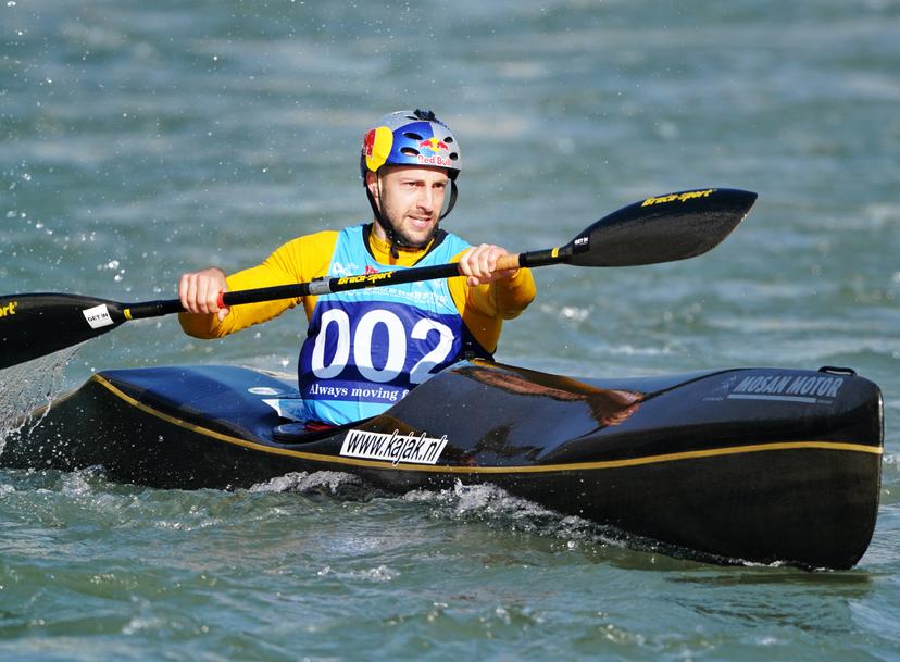 Belgian kayaker Maxime Richard during the Wildwater Canoeing World Cup, saturday 14 decembre, in Liukuzhen (China) on the picture regarding the Belga article Maximie Richard mise desormais tout sur un dernier titre mondial en descente sprint, 15/12/2019 10:38, in BRUSSELS. BEST QUALITY AVAILABLE - BELGA PHOTO DANIEL TECHY