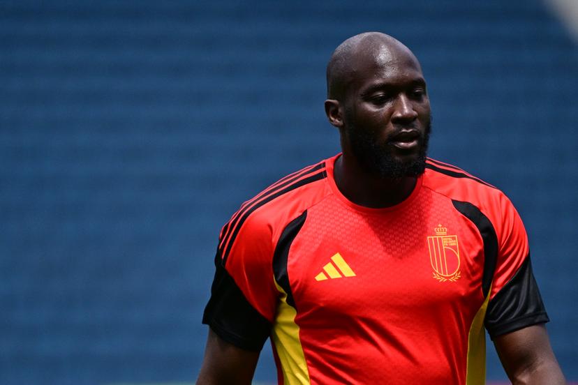 Belgium's Romelu Lukaku pictured during a training session of Belgian national soccer team Red Devils at the LA Galaxy stadium in Los Angeles, USA, on Saturday 20 June 2026. The Red Devils prepare for their second game in the group stage of the 2026 FIFA World Cup. BELGA PHOTO DIRK WAEM