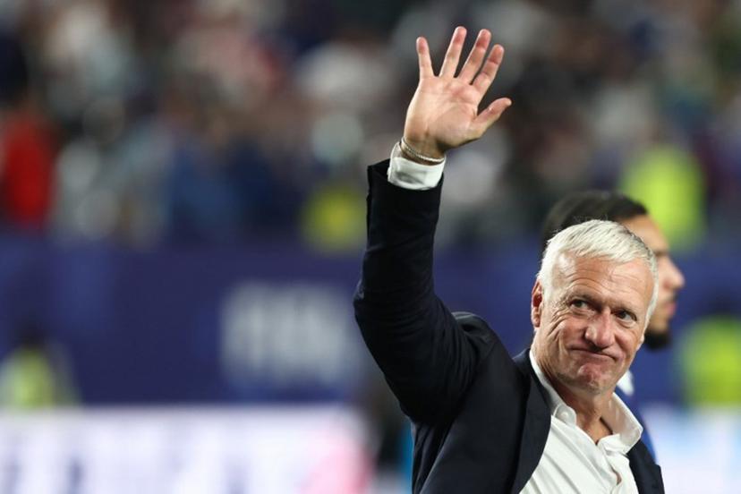 France's head coach Didier Deschamps waves to fans after winning the 2026 World Cup Group I football match between France and Iraq at the Philadelphia Stadium in Philadelphia on June 22, 2026.   FRANCK FIFE / AFP