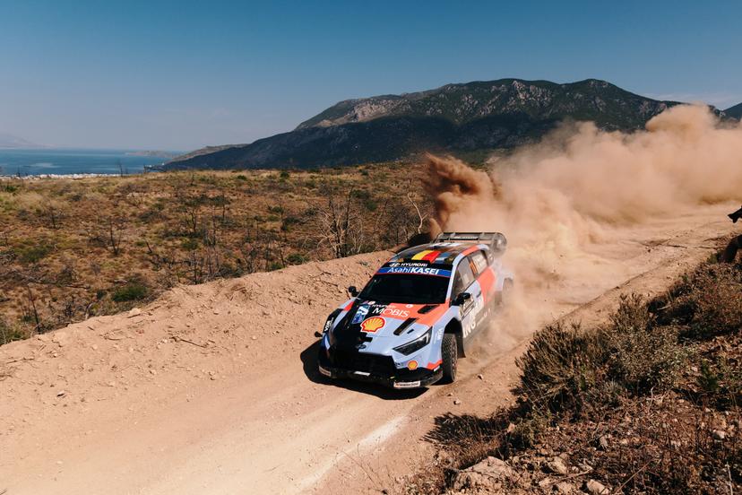 ATTENTION EDITORS - HAND OUT PICTURES - EDITORIAL USE ONLY - MANDATORY CREDIT 'Hyundai Motorsport'  This handout picture, distributed by Eric Dupain, shows Thierry Neuville aand Martijn Wydaeghe during the shakedown of the WRC EKO Acropolis Rally Greece 2026. PHOTO HANDOUT HYUNDAI MOTORSPORT HELENA EL MOKNI  *** Belga and Belga Editorial Board decline all responsibility regarding the content of this picture. ***