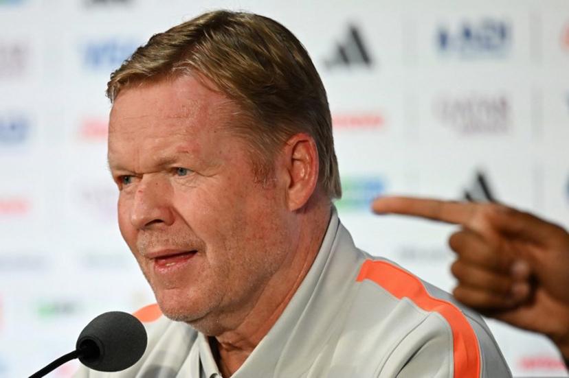 Netherlands' head coach Ronald Koeman attends a press conference ahead of Netherlands' 2026 World Cup football tournament Group F football match against Japan in Dallas on June 13, 2026.   Paul ELLIS / AFP
