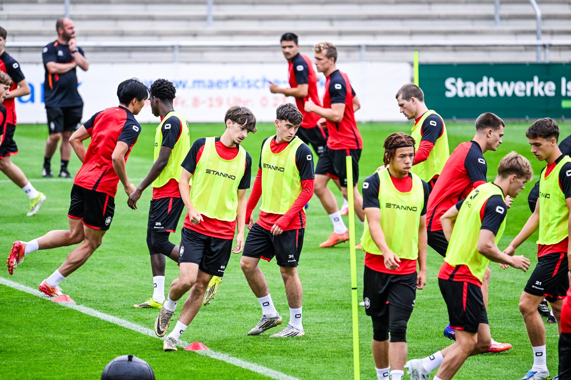 Dries Verdonck pictured during a training session during the summer training camp of Belgian soccer team Royal Antwerp FC, Thursday 09 July 2026 in Iserlohn Germany, in preparation of the upcoming 2026-2027 first division season. BELGA PHOTO TOM GOYVAERTS