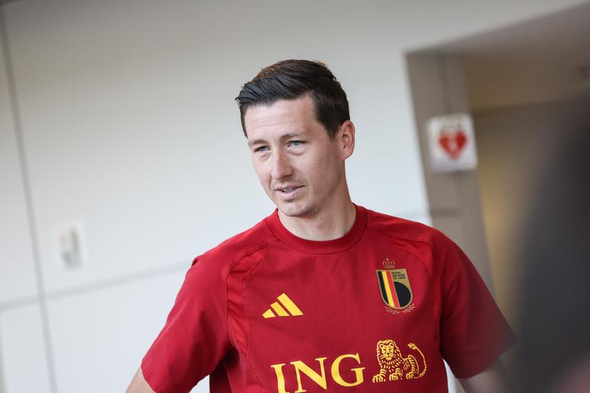 Belgium's Hans Vanaken pictured during a press conference of Belgian national soccer team Red Devils at the Longacres sport complex in Seattle, on Wednesday 24 June 2026. The Red Devils prepare for their third game in the group stage of the 2026 FIFA World Cup. BELGA PHOTO BRUNO FAHY
