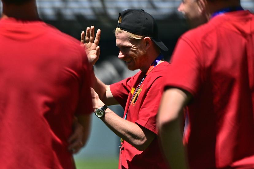 Belgium's Kevin De Bruyne smiles as Belgian national soccer team Red Devils discover the Lumen Field stadium, ahead of their first game on Monday, in Seattle, USA, on Saturday 13 June 2026. The Red Devils play their first game of the 2026 FIFA World Cup on Monday 15 June in Seattle against Egypt. BELGA PHOTO DIRK WAEM