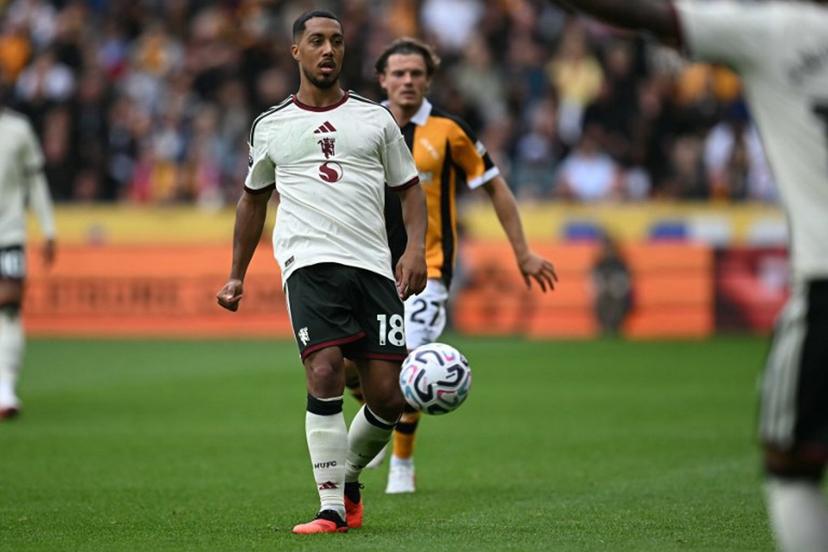 Manchester United's Belgian midfielder #18 Youri Tielemans passes the ball during the English Premier League football match between Hull City and Manchester United at the MKM Stadium in Kingston upon Hull, eastern England on August 22, 2026.  Paul ELLIS / AFP