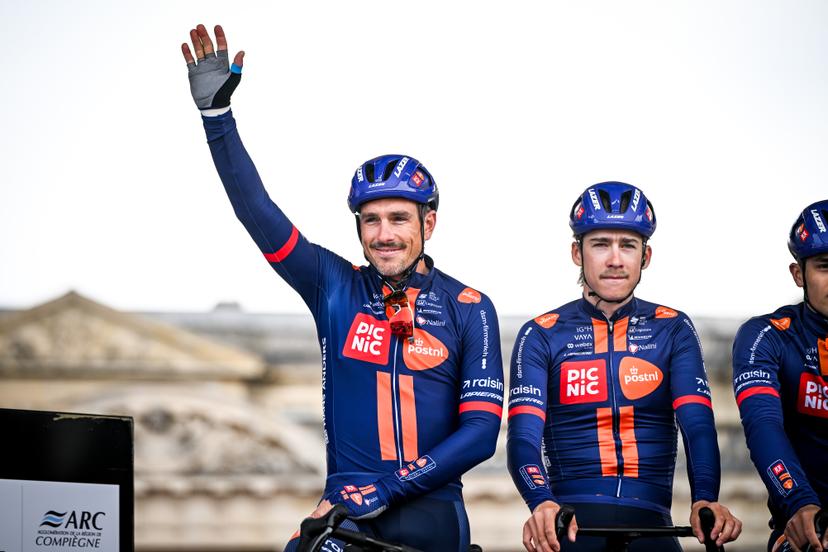 German John Degenkolb of Team Picnic PostNL pictured at the start of the men's Paris-Roubaix cycling race, Sunday 12 April 2026, around Roubaix, France. The 123rd edition of Paris-Roubaix cycling races will take on Sunday, with the women riding 143,1 km the men riding 258,3 km on Sunday. BELGA PHOTO ELIAS ROM