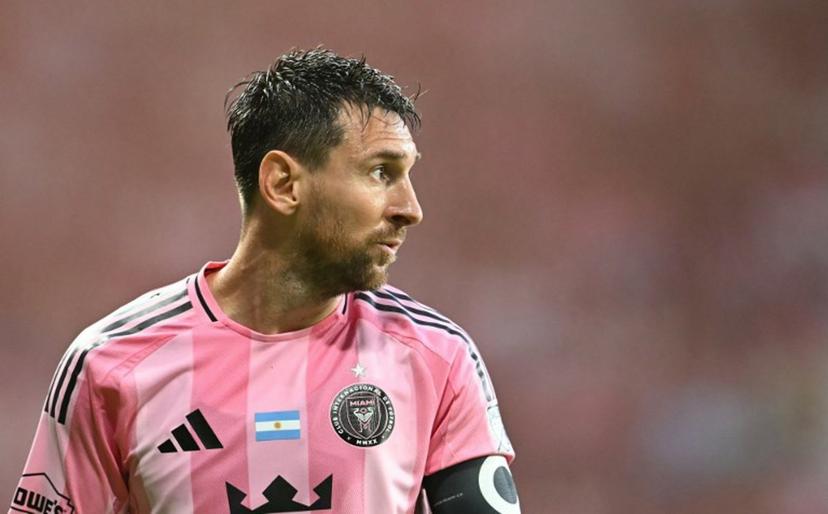 Inter Miami's Argentine forward #10 Lionel Messi looks on during the Major League Soccer (MLS) regular season football match between Inter Miami CF and Philadelphia Union at Nu Stadium in Miami, Florida, on May 24, 2026.   CHANDAN KHANNA / AFP