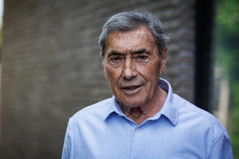 Former Belgian cyclist Eddy Merckx pictured during the presentation of the book 'Eddy Merckx. De Ultieme Biografie', written by journalist Johny Vansevenant, Monday 16 June 2025 in Meise. BELGA PHOTO KURT DESPLENTER