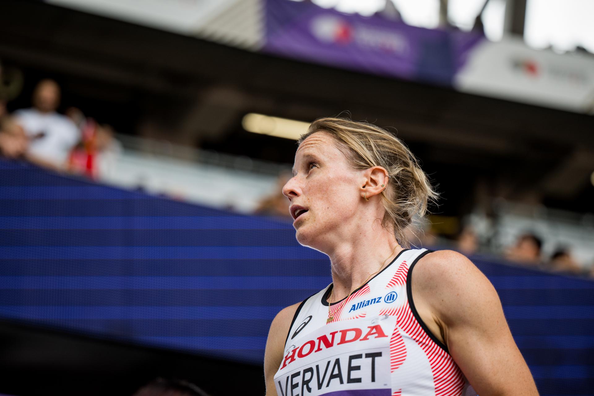 Belgian Imke Vervaet pictured after the World Athletics Championships in Tokyo, Japan, on Saturday 13 September 2025. The outdoor Worlds are taking place from 13 to 21 September. BELGA PHOTO JASPER JACOBS