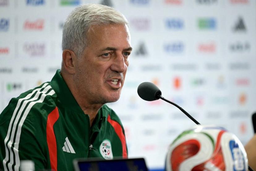 Algeria's Swiss head coach Vladimir Petkovic gives an MD-1 press conference at the Kansas City Stadium in Kansas City on June 26, 2026, on the eve of the 2026 World Cup Group J football match between Algeria and Austria.   JUAN MABROMATA / AFP