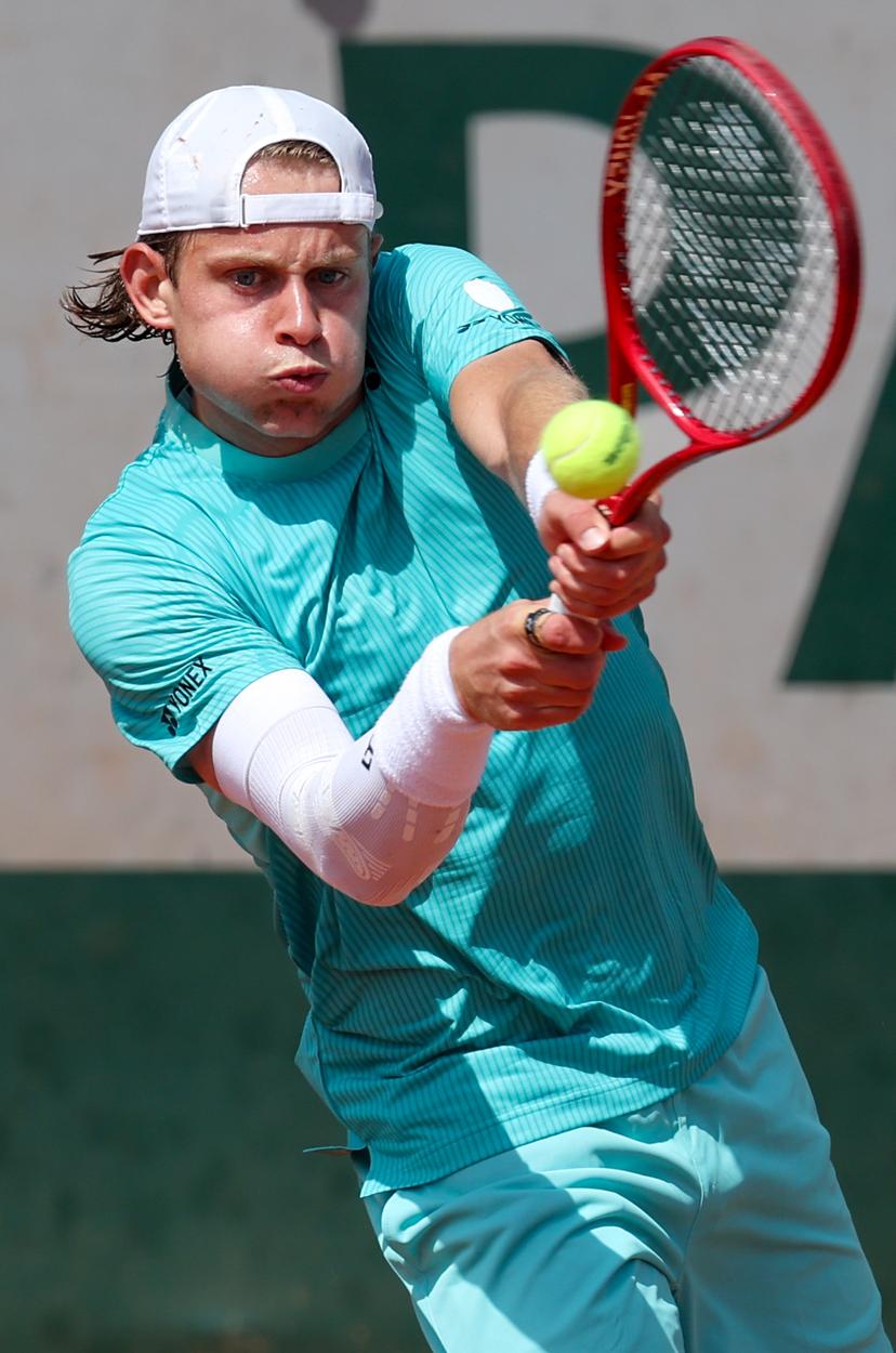 Belgian Zizou Bergs pictured in action during a first round match in the men's singles between Czech Machak and Belgian at the Roland Garros French Open tennis tournament, in Paris, France, Sunday 24 May 2026. This year's tournament takes place from 18 May to 07 June. BELGA PHOTO VIRGINIE LEFOUR