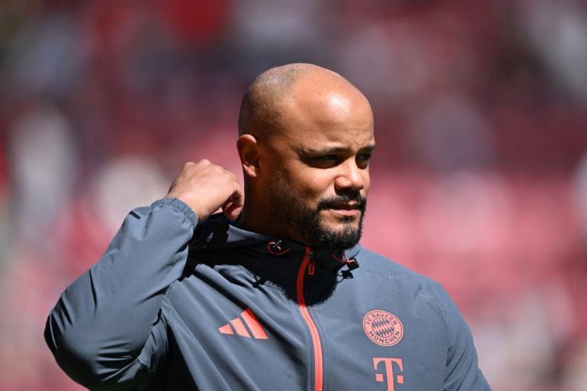 Bayern Munich's Belgian head coach Vincent Kompany is seen prior the German first division Bundesliga football match between 1 FSV Mainz 05 and FC Bayern Munich in Mainz, western Germany on April 25, 2026.  Kirill KUDRYAVTSEV / AFP
