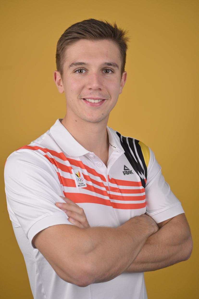 Belgian athlete Tristan Vandenbussche poses for the photographer during the annual stage of Team Belgium (13-20/11), in Belek, Turkey, Friday 15 November 2024, BELGA PHOTO ERIC LALMAND