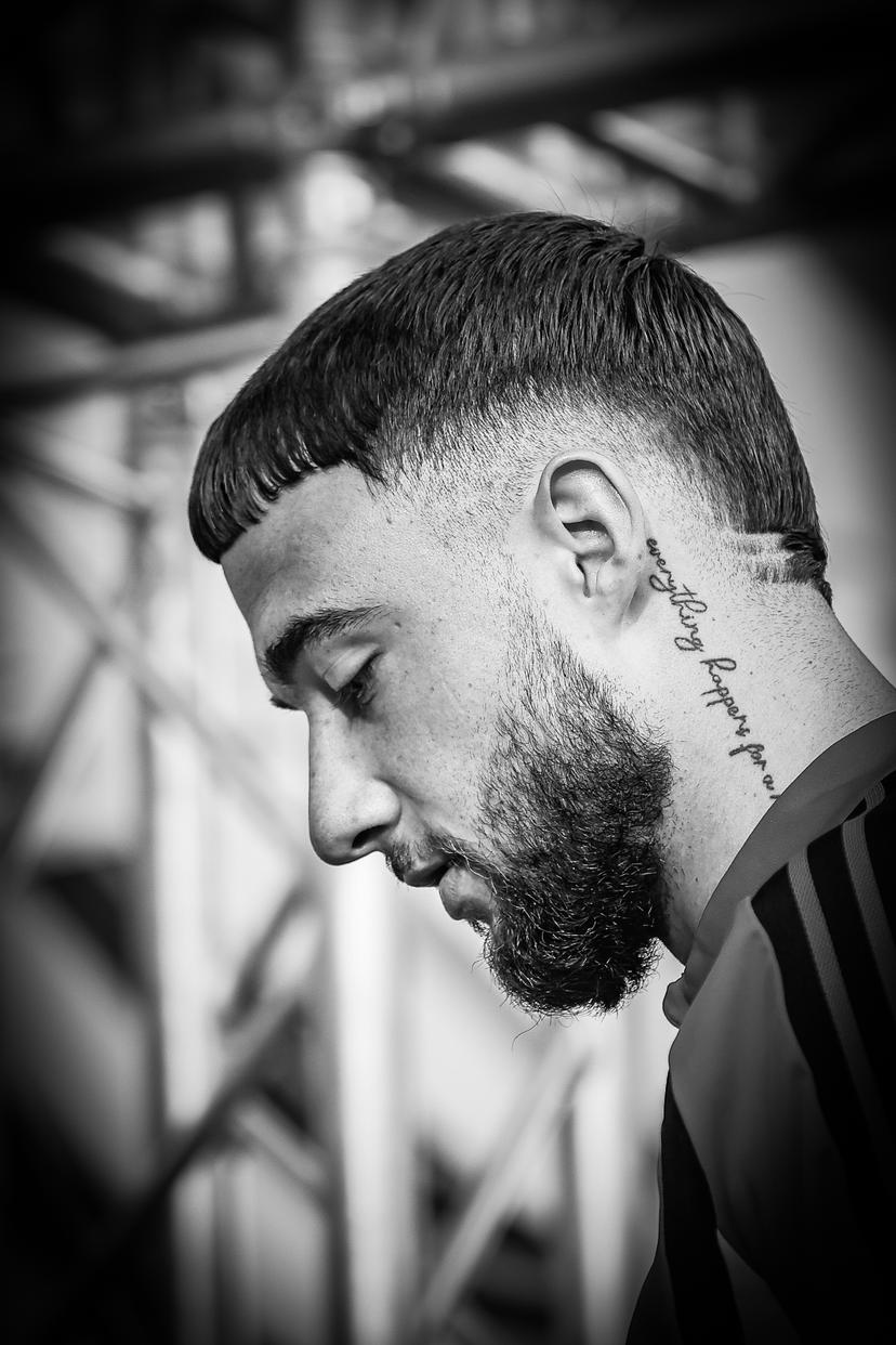 Belgium's Zeno Debast pictured during a press conference of Belgian national soccer team Red Devils, on Sunday 28 June 2026 in their base camp, home of the Seattle Sounders, Renton, Seattle, USA. The Rode Duivels - Diables Rouges qualified for the knockout stage of the 2026 FIFA World Cup, where they'll meet Senegal in the round of 32 on July 1st. BELGA PHOTO BRUNO FAHY