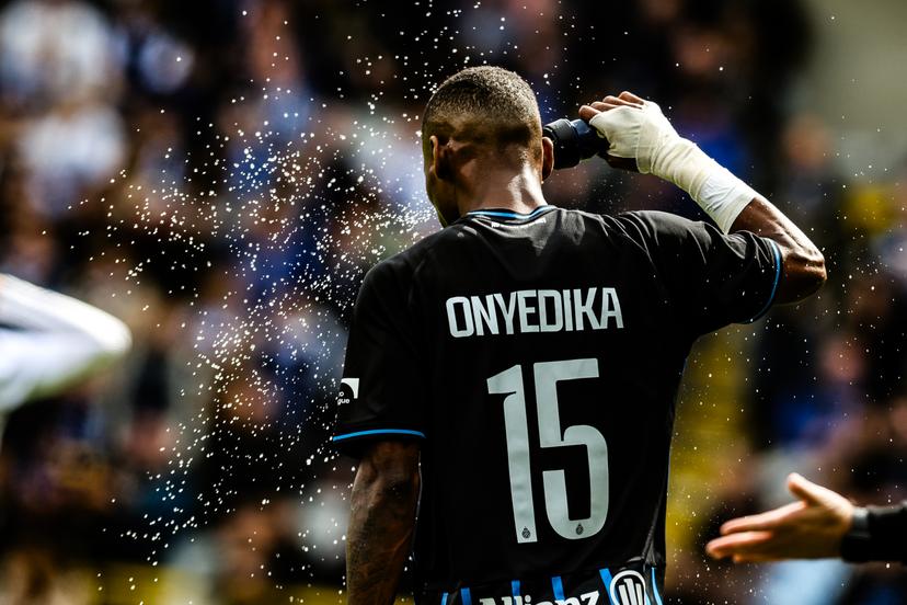Club's Raphael Onyedika pictured during a soccer match between Club Brugge and RSCA Anderlecht, Monday 06 April 2026 in Brugge, on the first day of the Champion's Play-off (PO1) of the 2025-2026 'Jupiler Pro League' first division of the Belgian championship. BELGA PHOTO BRUNO FAHY
