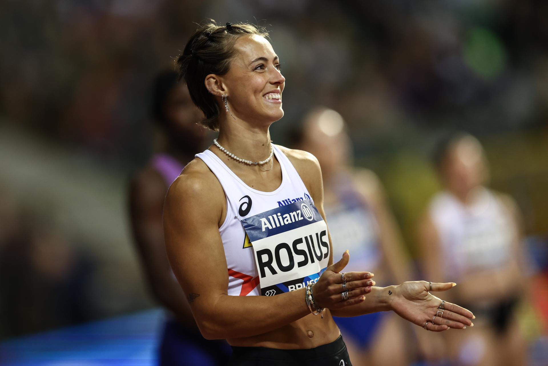 Belgian Rani Rosius pictured during the 49th edition of the Memorial Van Damme Diamond League athletics event in Brussels, Friday 22 August 2025. BELGA PHOTO BRUNO FAHY