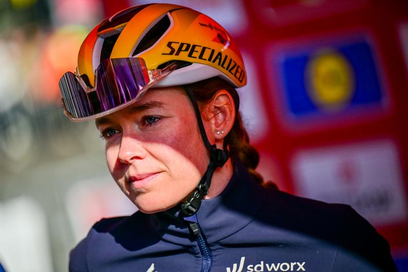 Dutch Anna van der Breggen of SD Worx-Protime pictured at the start of the women elite 'Amstel Gold Race' one day cycling race, 257,4 km from Maastricht to Valkenburg, The Netherlands, Sunday 19 April 2026. BELGA PHOTO DIRK WAEM