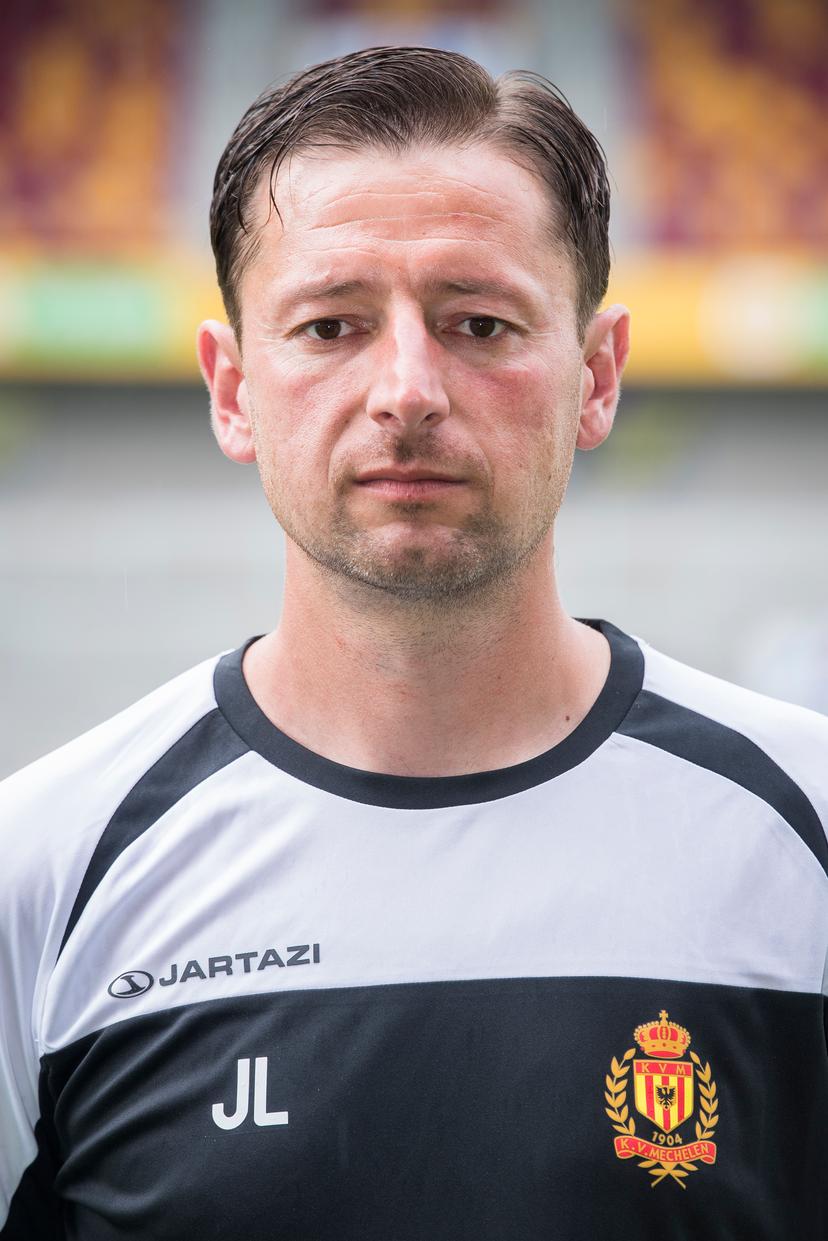 Mechelen's keeper coach Jugoslav Lazic poses for photographer at the 2017-2018 season photo shoot of Belgian first league soccer team KV Mechelen, Thursday 06 July 2017 in Mechelen. BELGA PHOTO LAURIE DIEFFEMBACQ