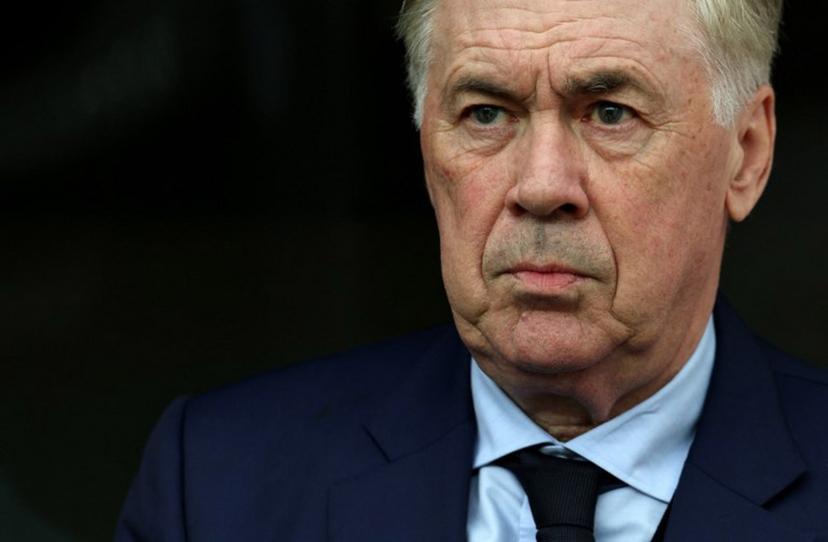Brazil's Italian head coach Carlo Ancelotti looks during a friendly football match between Brazil and France at Gillette Stadium in Foxborough, Massachusetts, on March 26, 2026.  FRANCK FIFE / AFP