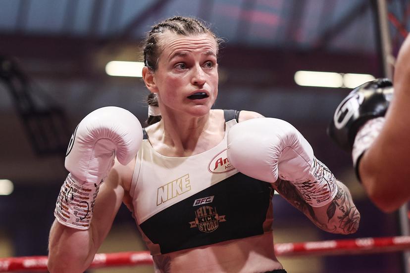 Femke Hermans pictured during the Charleroi boxing gala, Saturday 30 May 2026 in Charleroi. BELGA PHOTO BRUNO FAHY