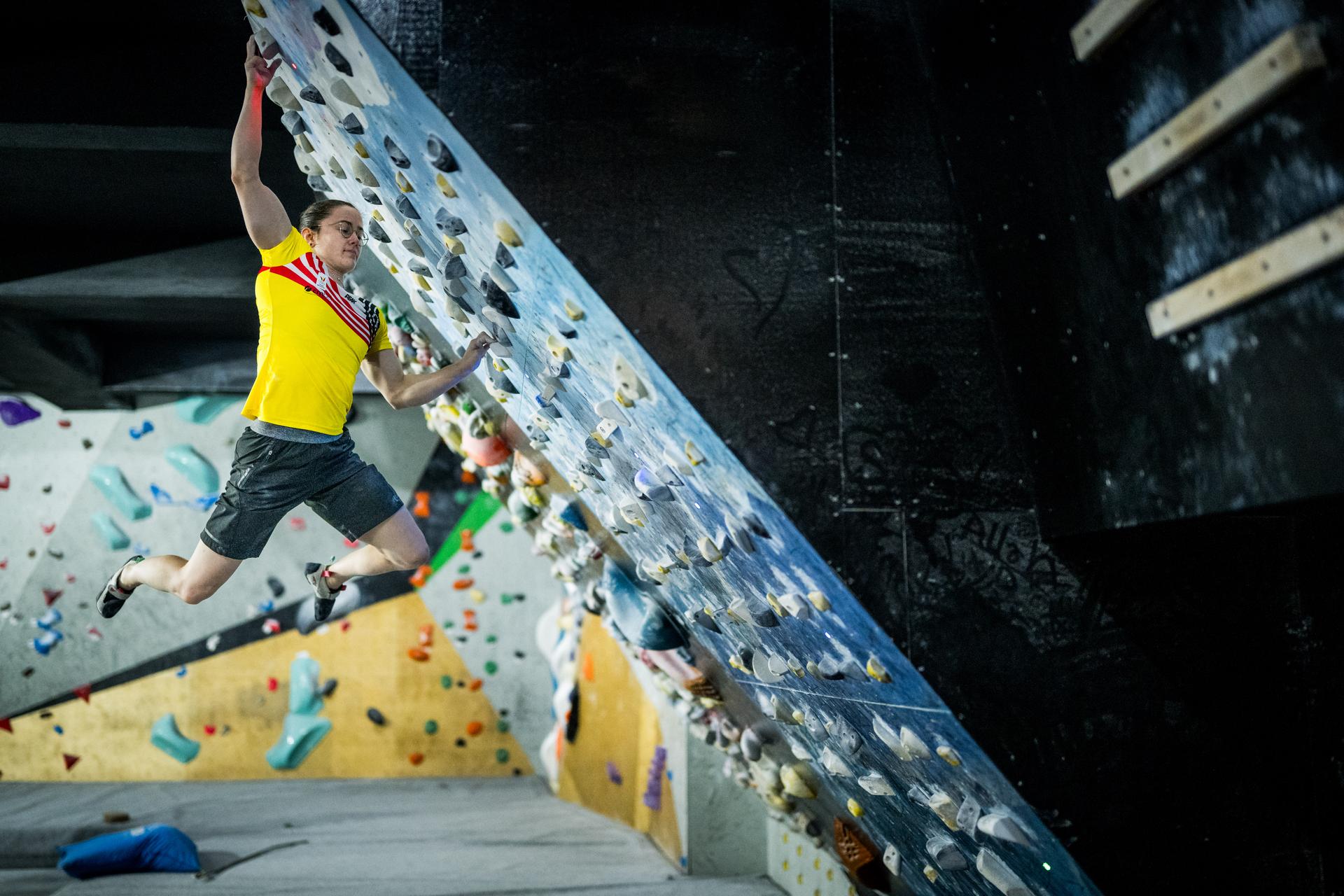 Athlete Chloe Caulier pictured during the annual winter training camp of Team Belgium organized by the BOIC-COIB Belgian Olympic Committee, in Belek, Turkey, Tuesday 25 November 2025. The camp takes place from 19 to 26 November and focuses on the initial preparations for the 2028 Olympic Games in Los Angeles. BELGA PHOTO JASPER JACOBS