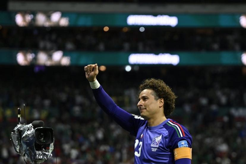Mexico's goalkeeper #13 Guillermo Ochoa celebrates after winning the 2026 World Cup Group A football match between the Czech Republic and Mexico at the Mexico City Stadium in Mexico City on June 24, 2026.   Alfredo ESTRELLA / AFP