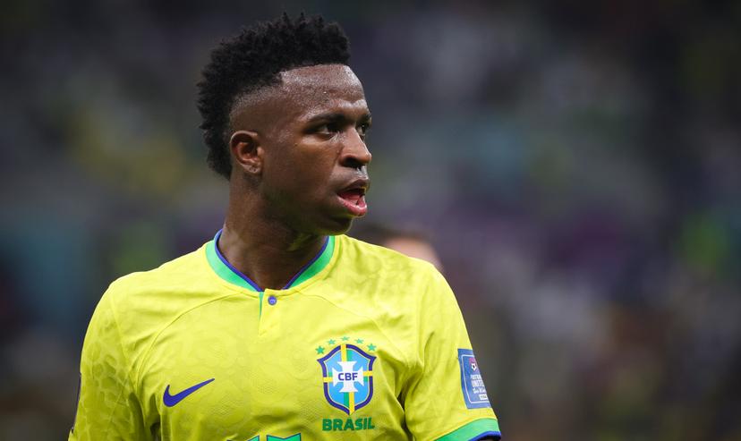 Brazilian Vinicius Junior pictured during a soccer game between Brazil and Serbia, in Group G of the FIFA 2022 World Cup in Lusail, State of Qatar on Thursday 24 November 2022. BELGA PHOTO VIRGINIE LEFOUR