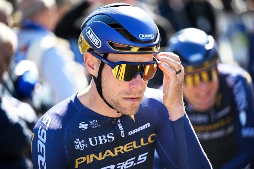 Belgian Xandro Meurisse of Pinarello Q36.5 Pro Cycling Team pictured at the start of the men's race of the 90th edition of the 'La Fleche Wallonne', one day cycling race (Waalse Pijl - Walloon Arrow), 200 km from Herstal to Huy, Wednesday 22 April 2026.  BELGA PHOTO JASPER JACOBS