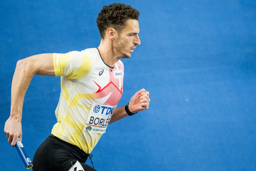Belgian Dylan Borlee pictured in action during the third day of the World Athletics Indoor Championship in Torun, Poland on Sunday 22 March 2026. The championships take place from 20 to 22 March. BELGA PHOTO JASPER JACOBS