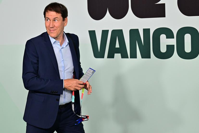 Belgium's head coach Rudi Garcia arrives for a soccer game between Belgian national team Red Devils and New Zealand, on Friday 26 June 2026, at the BC Place Vancouver stadium in Vancouver, Canada, the third game in the group stage of the FIFA World Cup 2026. The Diables Rouges - Rode Duivels were drawn into Group G. BELGA PHOTO DIRK WAEM