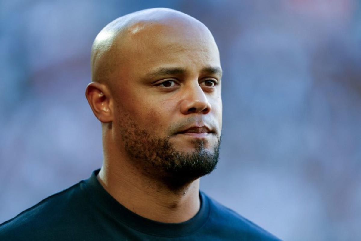 Bayern Munich's Belgian head coach Vincent Kompany arrives for the German first division Bundesliga football match between FC Augsburg and FC Bayern Munich in Augsburg, southern Germany, on August 30, 2025.  Michaela STACHE / AFP