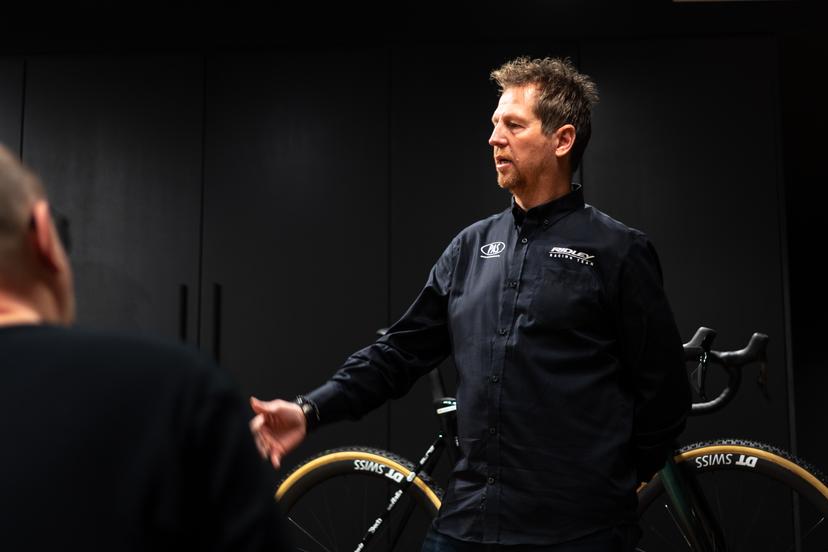 General Manager Rik Verbrugghe pictured at a press conference of the Ridley Racing Team cyclocross team, in Antwerp, on Friday 08 November 2024. BELGA PHOTO WARD VANDAEL