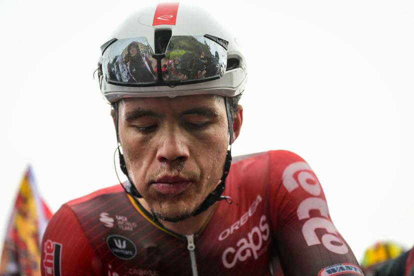 Belgian Arnaud De Lie of Lotto-Intermarche pictured after the second stage of the Tour De Wallonie cycling race, 192 km from Jodoigne to Libramont-Chevigny, on Tuesday 02 June 2026. BELGA PHOTO DAVID PINTENS