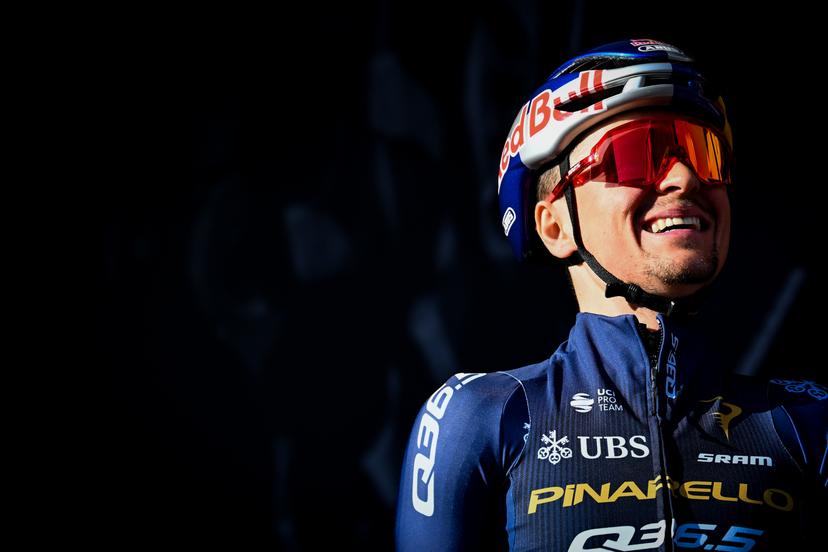British Tom Pidcock of Pinarello Q36.5 Pro Cycling Team pictured at the start of the men elite race of the Liege-Bastogne-Liege UCI World Tour one day cycling race, 259,5km from Liege, over Bastogne to Liege, Sunday 26 April 2026. BELGA PHOTO MAARTEN STRAETEMANS