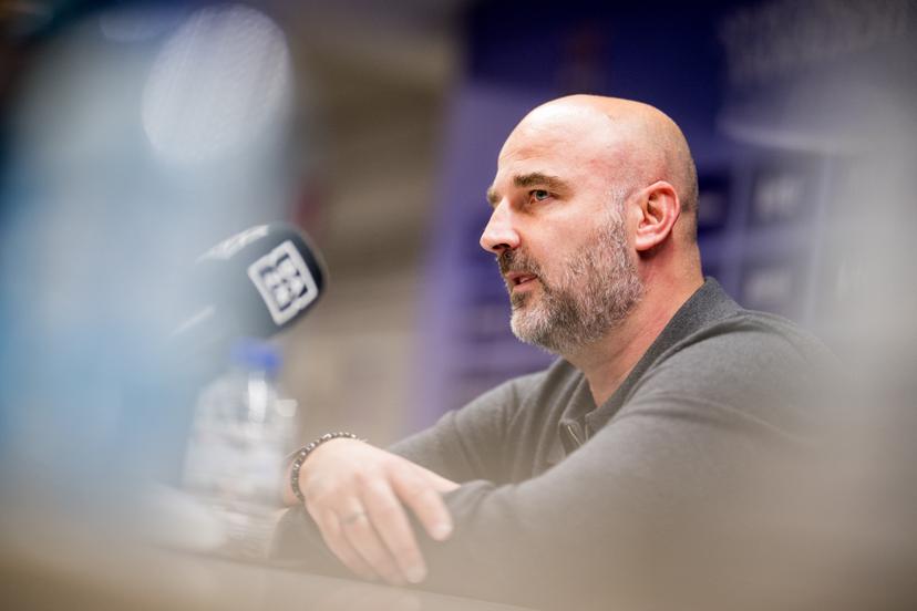 Anderlecht's sports director Antoine Sibierski pictured during a press conference of Belgian soccer team RSC Anderlecht to present their new sporting director, on Wednesday 06 May 2026 in Brussels. French Sibierski has been appointed, coming over from French 2nd division team ESTAC Troyes. BELGA PHOTO JASPER JACOBS