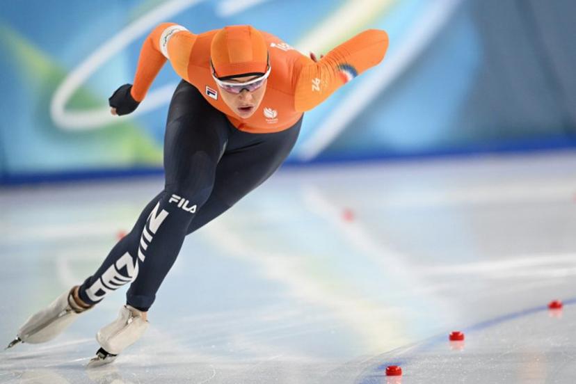 Netherlands' Jutta Leerdam competes in the speed skating women's 500m during the Milano Cortina 2026 Winter Olympic Games at Milano Speed Skating Stadium in Milan on February 15, 2026.  Daniel MUNOZ / AFP