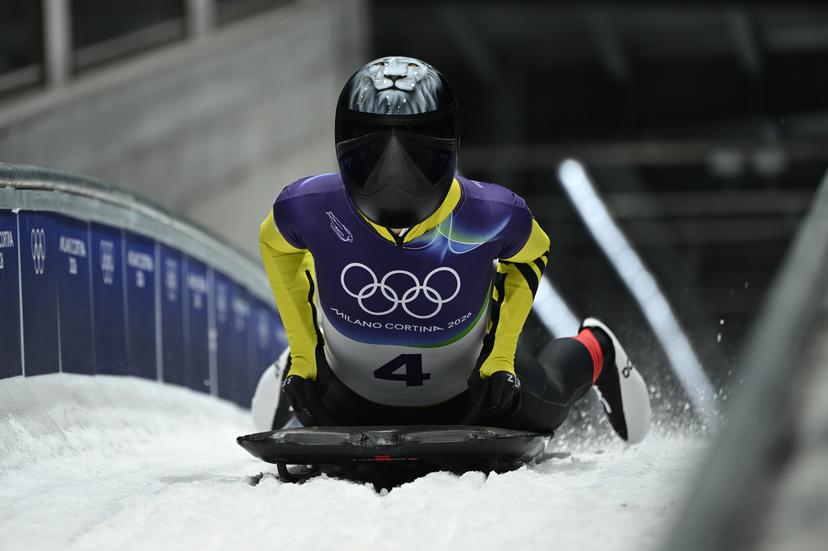 Belgian Kim Meylemans pictured after finishing her fourth and last run of the women's Skeleton competition at the Milano Cortina 2026 Olympic Winter Games, on Saturday 14 February 2026, at the Cortina Sliding Centre in Cortina dÕAmpezzo, Italy. The XXV Winter Olympics take place from 6 to 22 February 2026 in Italy. BELGA PHOTO ANTHONY BEHAR - BENELUX ONLY