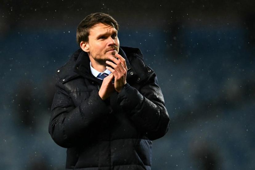 Rangers' German head coach Danny Rohl applauds the fans following the UEFA Europa League, league-stage football match between Rangers and Ludogorets Razgrad at the Ibrox Stadium in Glasgow on January 22, 2026.  ANDY BUCHANAN / AFP