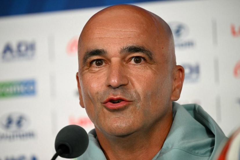 Portugal's Spanish head coach Roberto Martinez gives an MD-1 press conference at the Houston Stadium in Houston on June 16, 2026, on the eve of the 2026 World Cup Group K football match between Portugal and Congo DR.  RONALDO SCHEMIDT / AFP