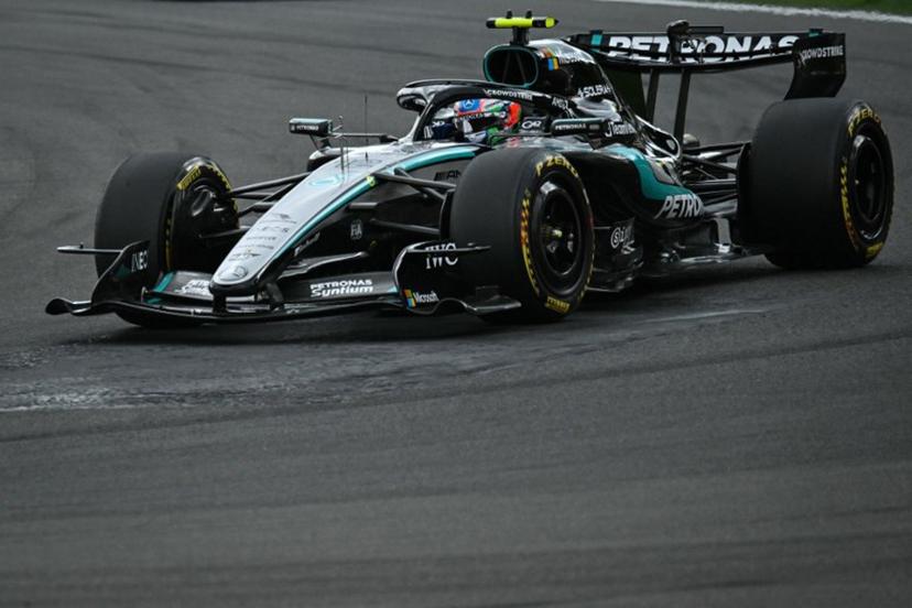 Mercedes' Italian driver Kimi Antonelli competes during the Formula One Belgian Grand Prix at the Spa-Francorchamps circuit, in Spa, on July 19, 2026.   Andrej ISAKOVIC / AFP