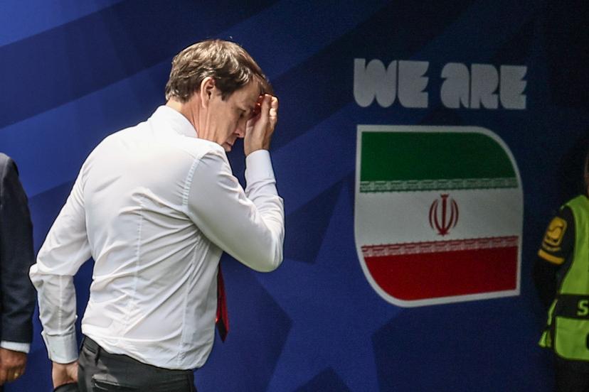 Belgium's head coach Rudi Garcia pictured during a soccer game between Belgian national team Red Devils and Iran, on Sunday 21 June 2026, at the SoFi stadium in Los Angeles, the second game in the group stage of the FIFA World Cup 2026 in the United States of America. The Diables Rouges - Rode Duivels were drawn into Group G. BELGA PHOTO BRUNO FAHY