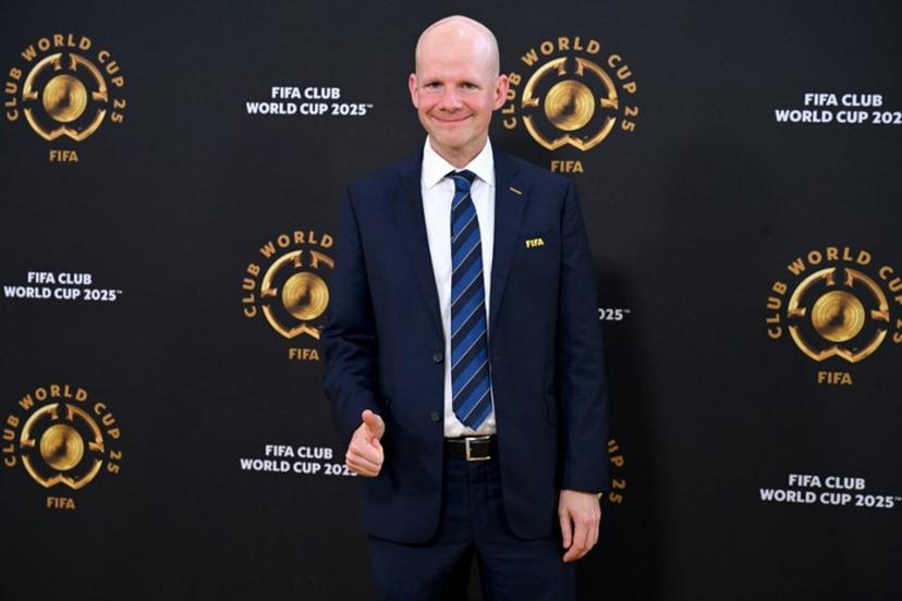 FIFA Secretary General Mattias Grafstrom arrives for the Club World Cup 2025 Group A football match between Egypt's Al-Ahly and US Inter Miami at the Hard Rock stadium in Miami on June 14, 2025.  ROBERTO SCHMIDT / AFP