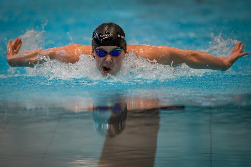 Belgian Roos Vanotterdijk pictured in action during the 200m medley race during the Open Belgian Swimming Championships 2026 (15-17/05), in Antwerp, on Saturday 16 May 2026. BELGA PHOTO DAVID PINTENS