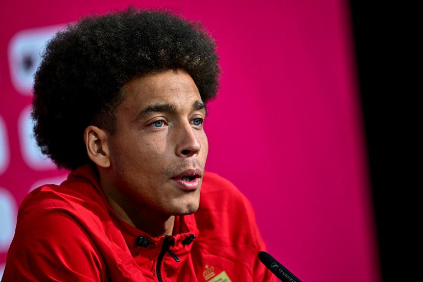 Belgium's Axel Witsel pictured during a press conference of Belgian national soccer team Red Devils in their base camp, home of the Seattle Sounders, Renton, Seattle, USA, on Friday 12 June 2026. The Red Devils prepare for the 2026 FIFA World Cup. BELGA PHOTO DIRK WAEM