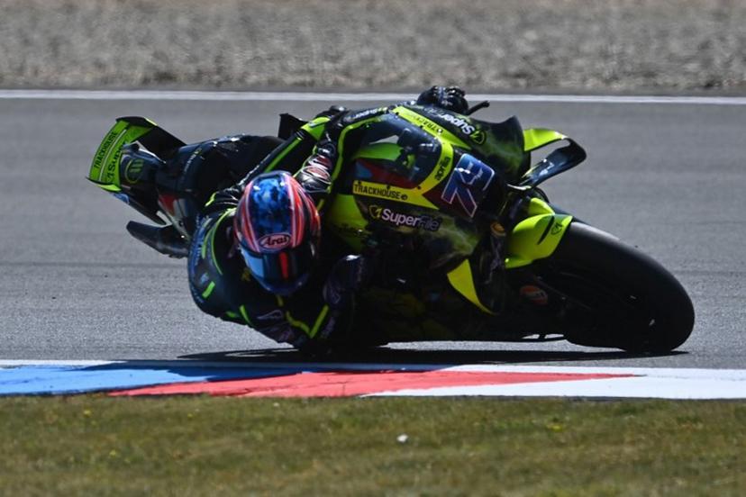 Team Trackhouse Racing MotoGP's Ai Ogura competes during the qualifying for the MotoGP Grand Prix of Czechia in Brno, Czech Republic, on June 20, 2026.  Michal Cizek / AFP