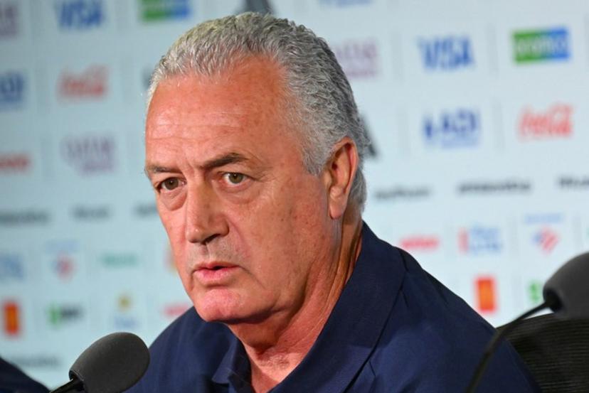 Paraguay's Argentine head coach Gustavo Alfaro gives a press conference at Los Angeles Stadium in Inglewood on June 11, 2026, on the eve of the 2026 World Cup football match between USA and Paraguay.  Patrick T. Fallon / AFP