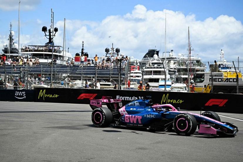 Alpine's French driver Pierre Gasly takes part in the first practice session at the Monaco street circuit in Monaco, ahead of the Monaco Formula 1 Grand Prix, on June 5, 2026.   Gabriel BOUYS / AFP